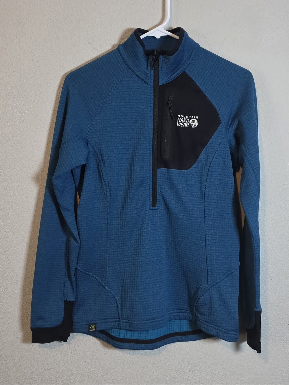 Mountain Hardwear Polartec Power Grid Half Zip Jacket Women's S Blue Gorpcore - Picture 4 of 11